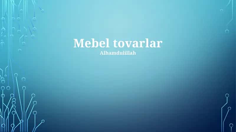 Mebel tovarlar 1