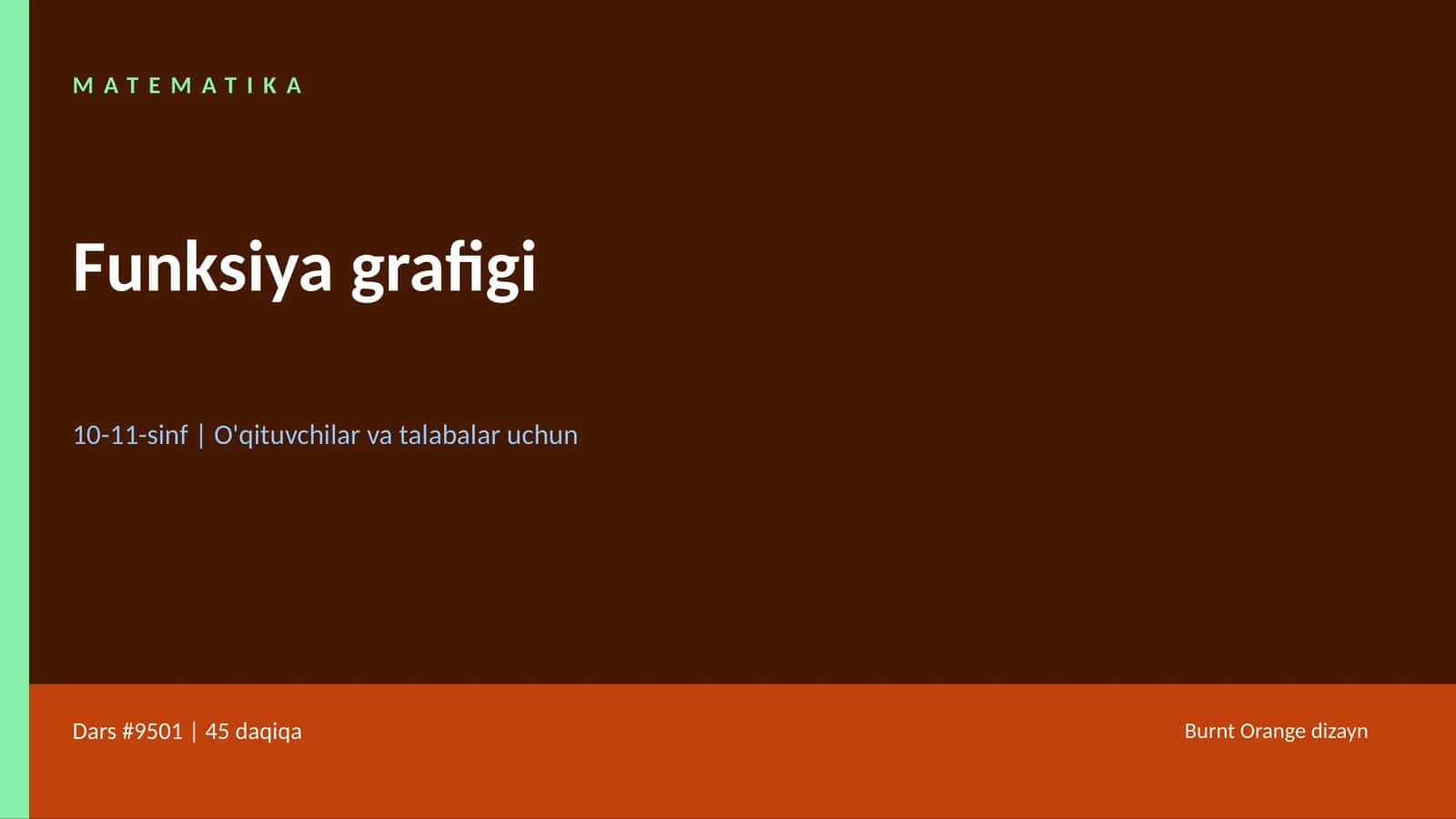 MATEMATIKA Funksiya grafigi 1