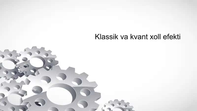 Kvant Xoll effekti 1