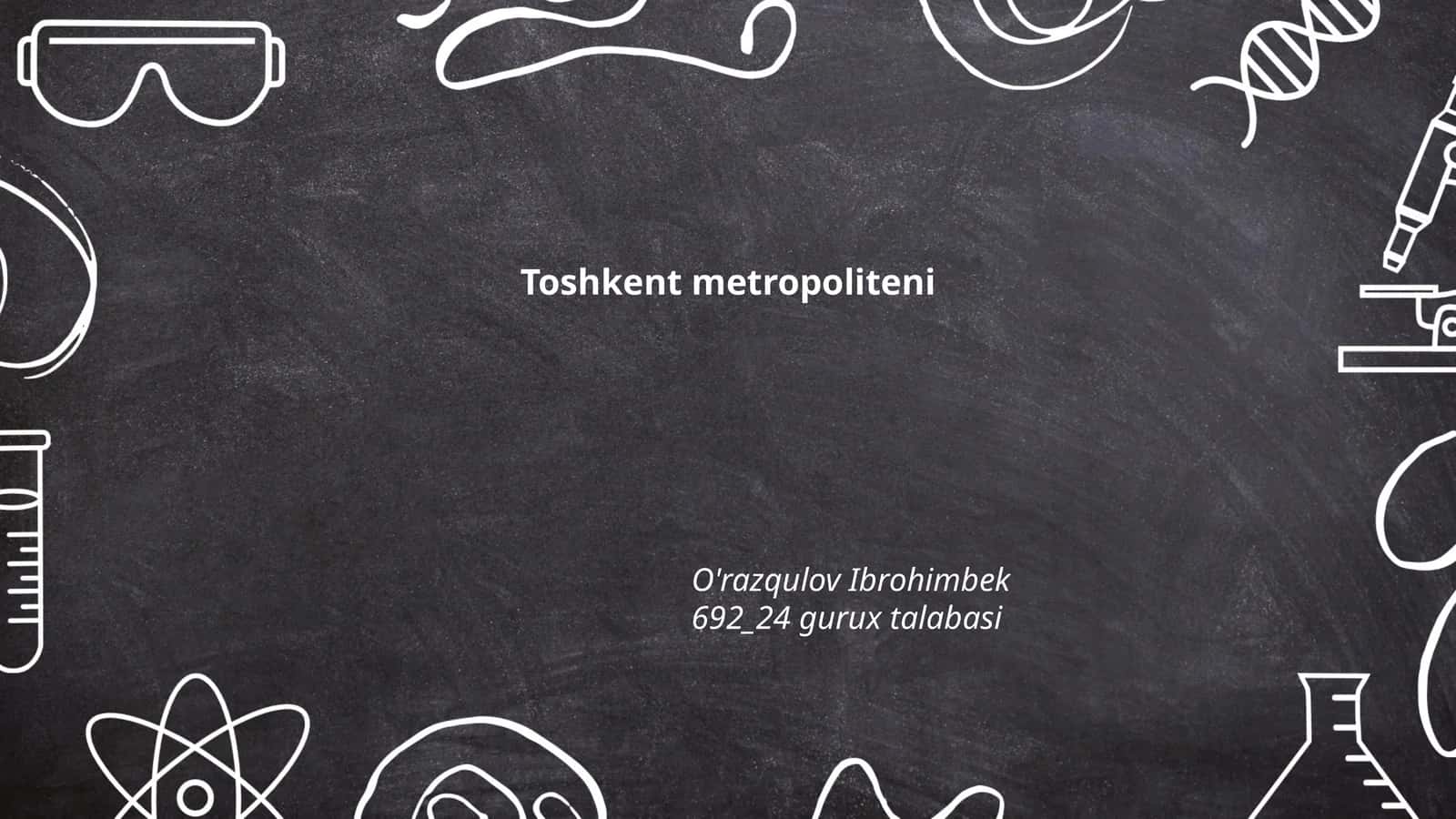 Toshkent metropoliteni tarixi 1
