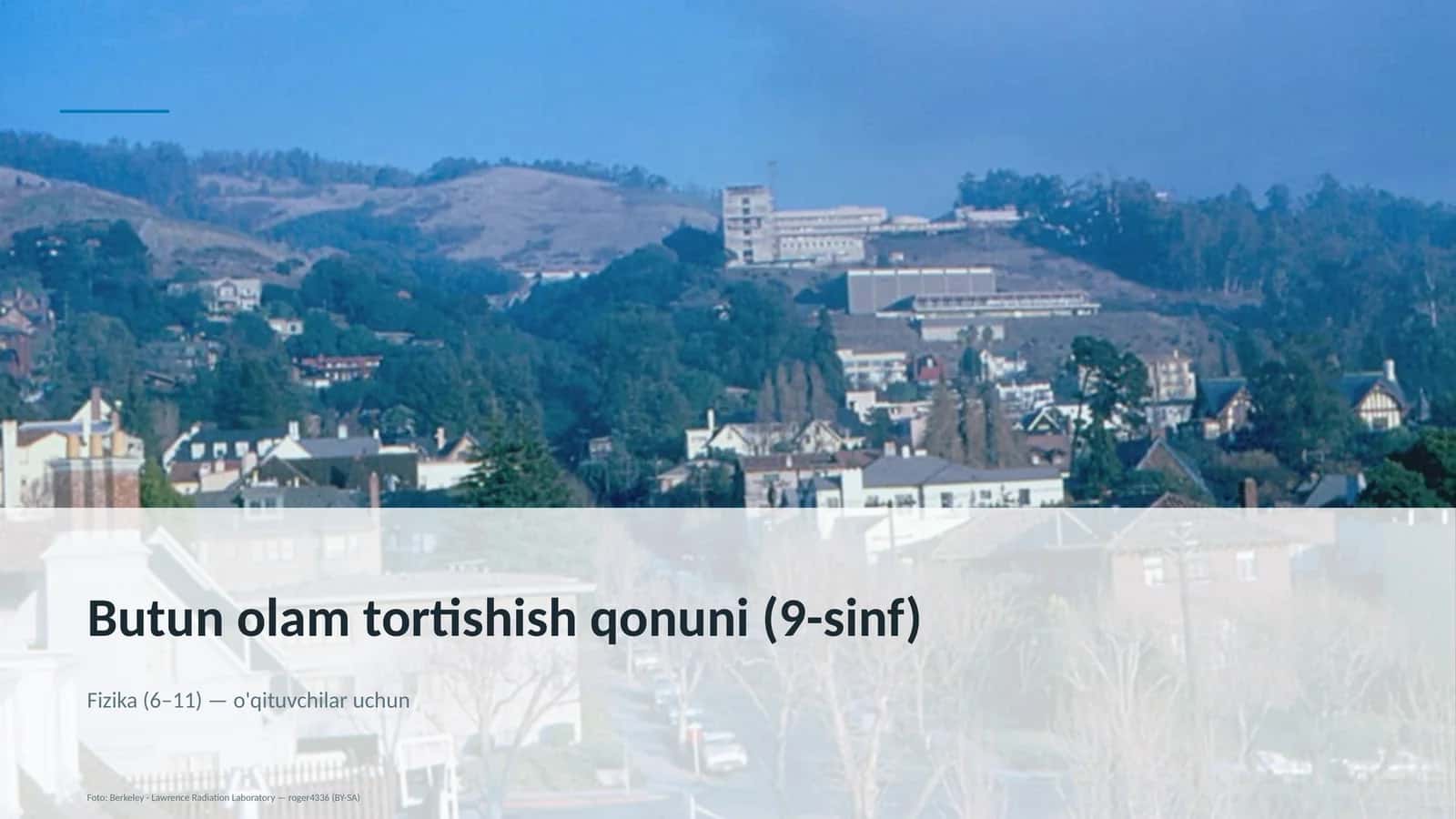 Butun olam tortishish qonuni (9-sinf) 1