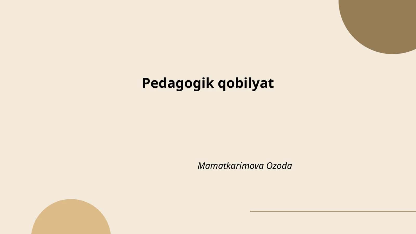Pedagogik qobilyat 1