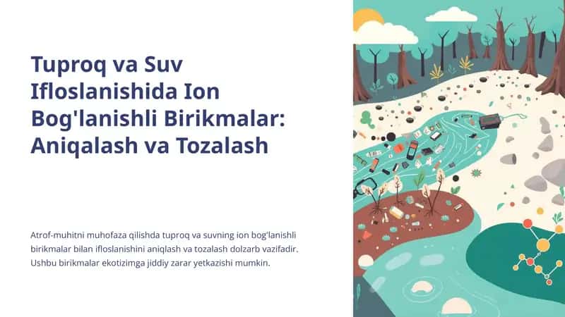 Ion Bog'lanishli Birikmalar: Aniqalash va Tozalash 1