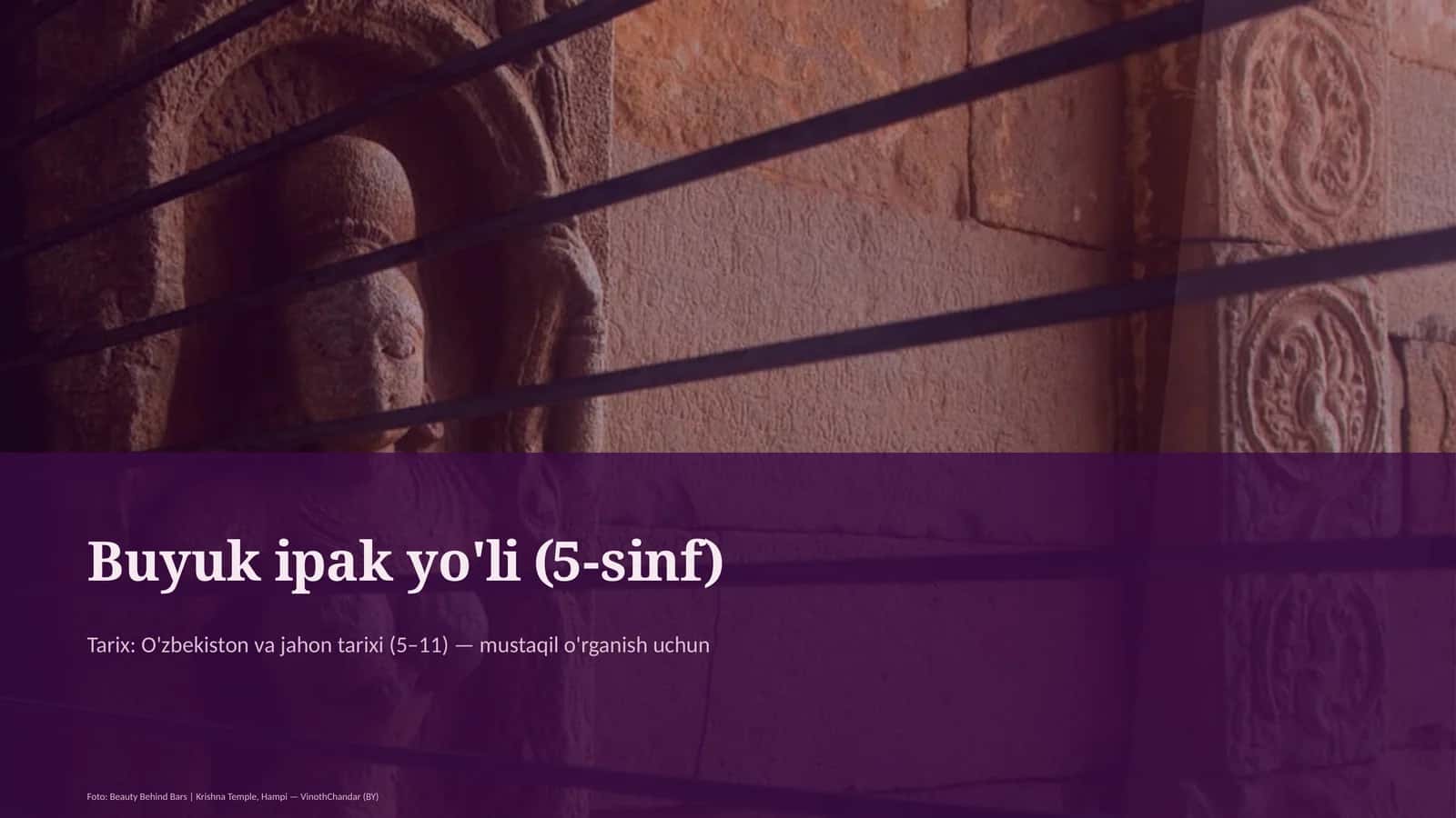 Buyuk ipak yo'li (5-sinf) 1