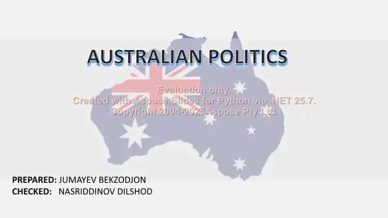 Australian Politics 1