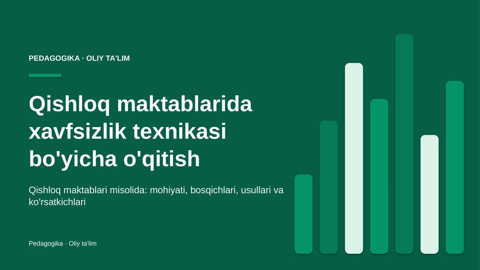 qishloq maktablarida xavfsizlik texnikasi bo'yicha o'qitish 6901 1