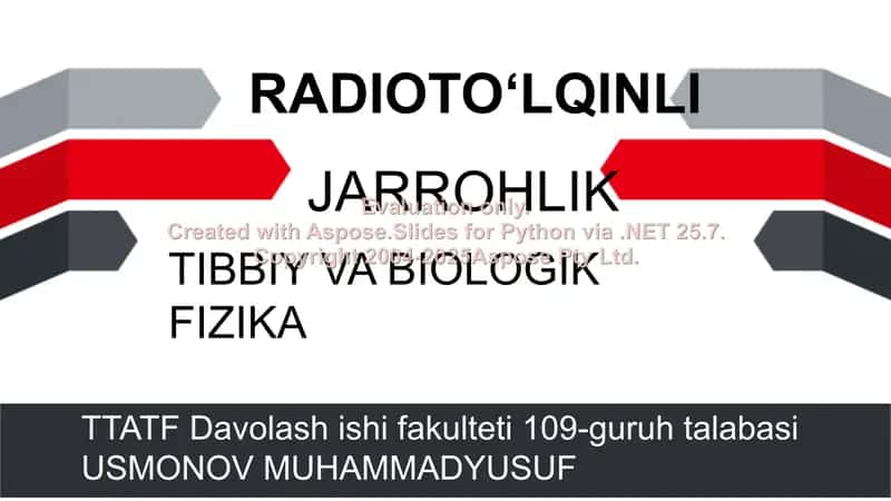 Radiotoʻlqinli jarrohlik 1