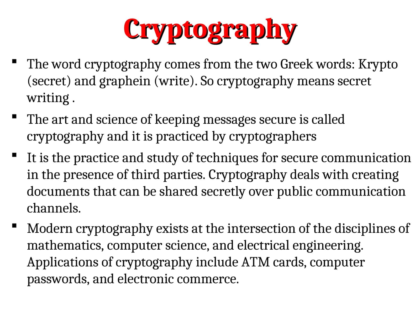 cryptography 1