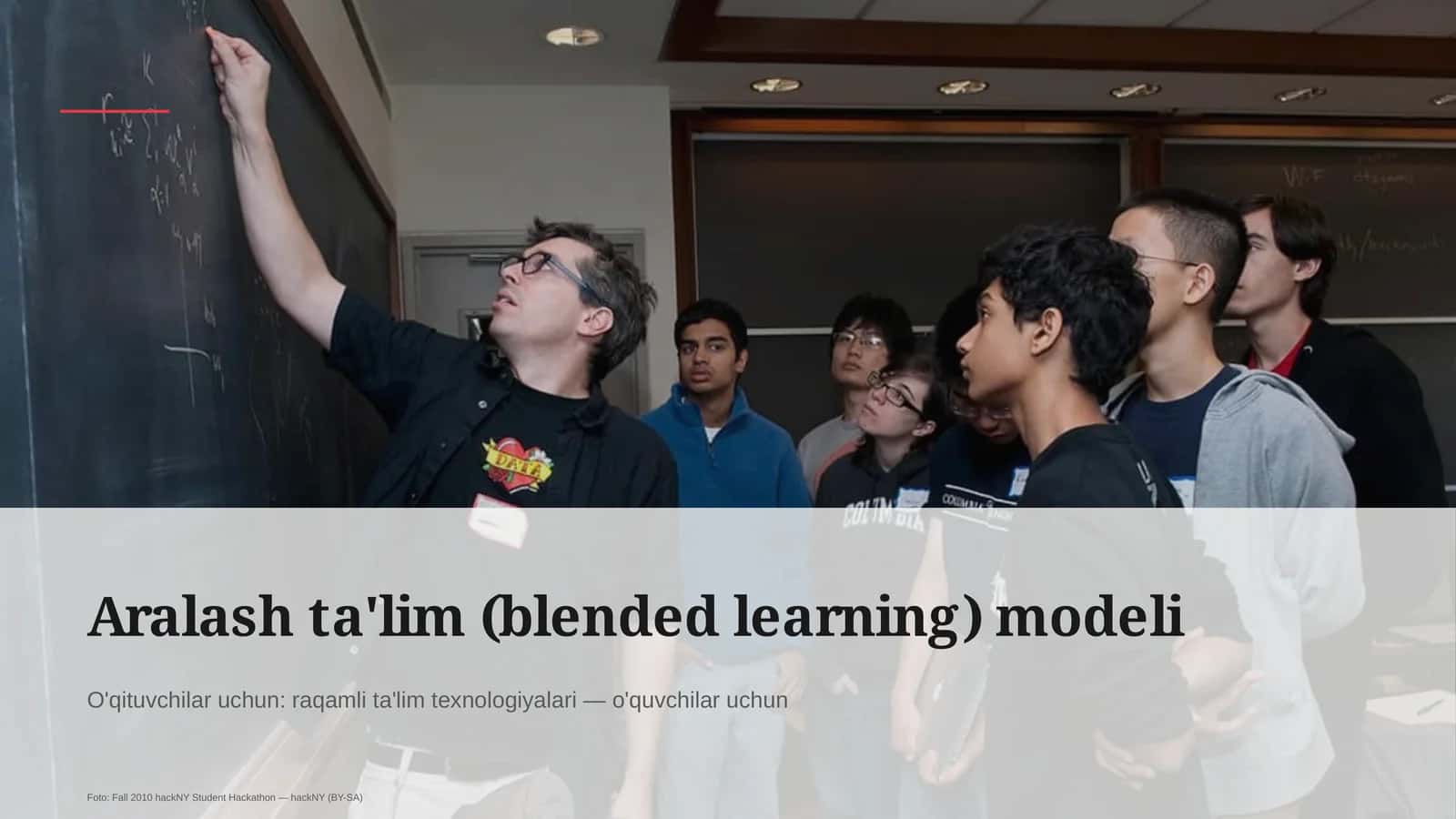 Aralash ta'lim (blended learning) modeli 1