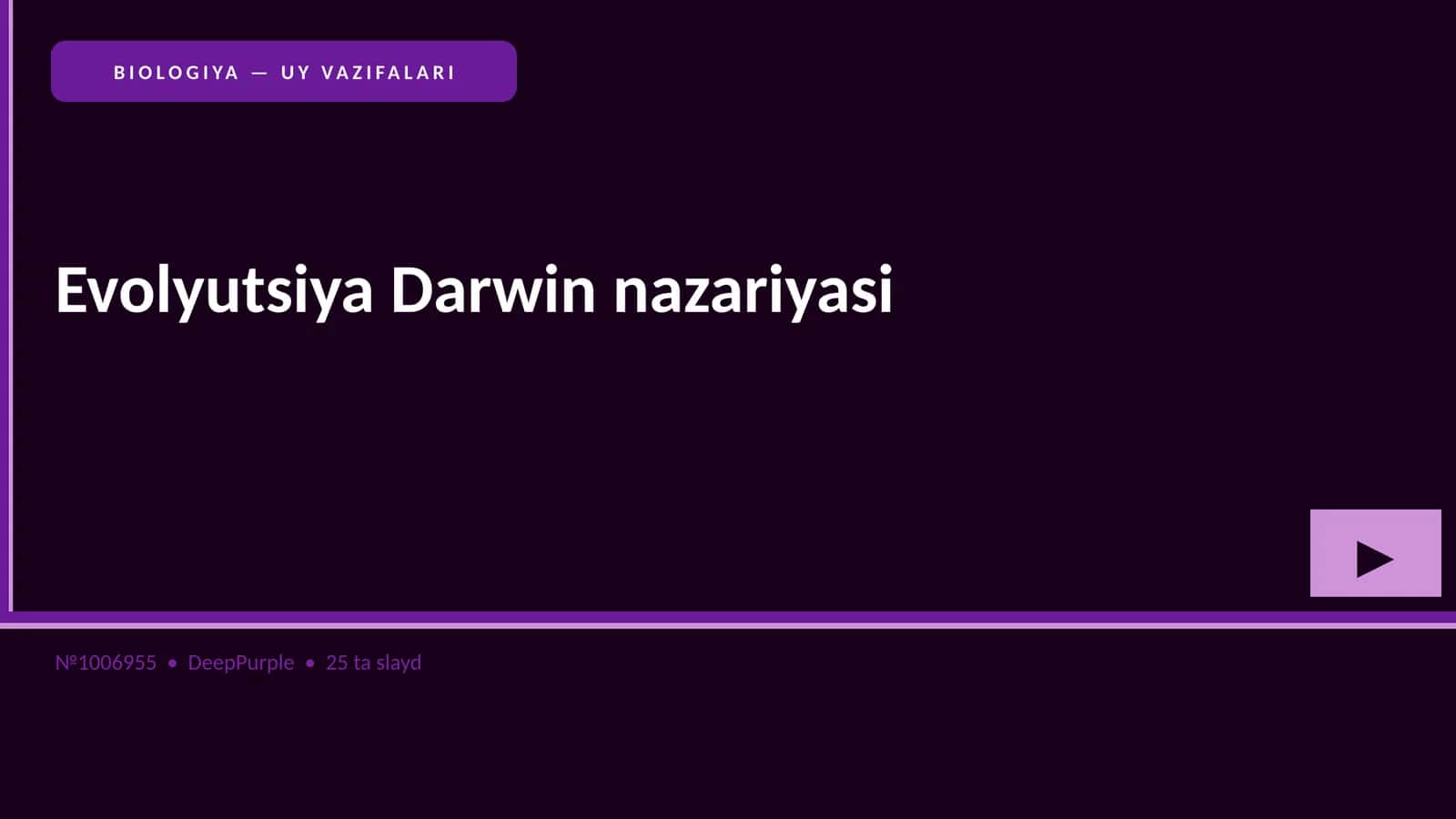 Evolyutsiya Darwin nazariyasi 1