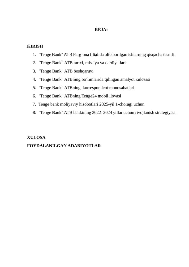 Tenge Bank ATB 1