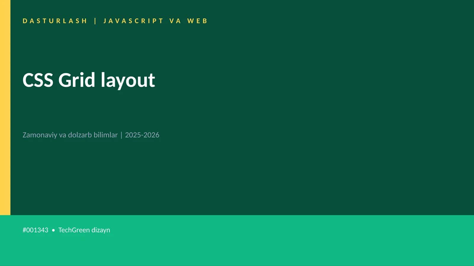 CSS Grid layout 1
