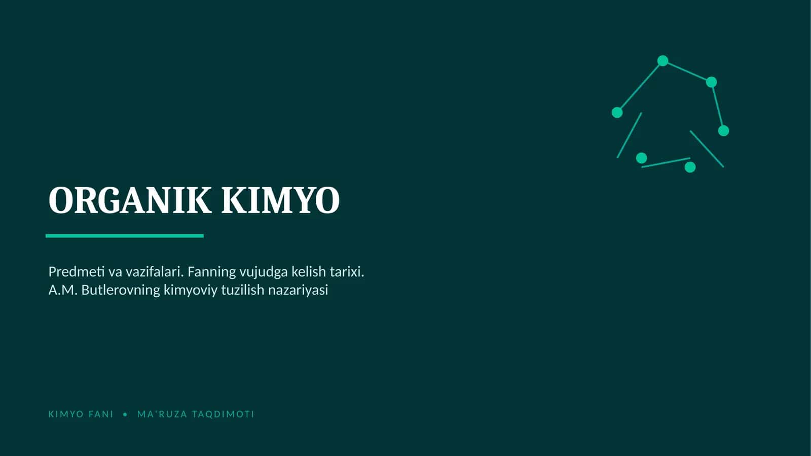 Organik kimyo 1