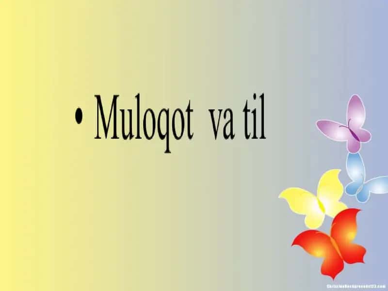 Muloqot va Til 1