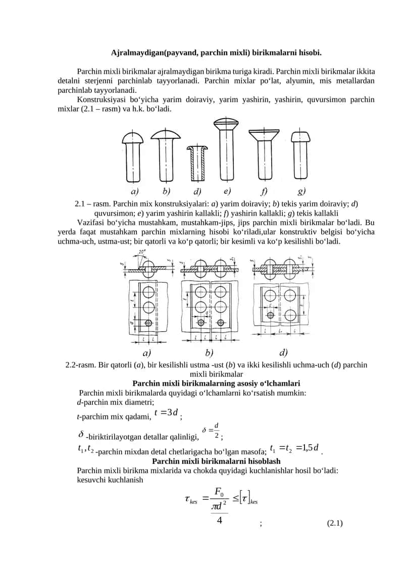 Parchin mixli birikmalar 1