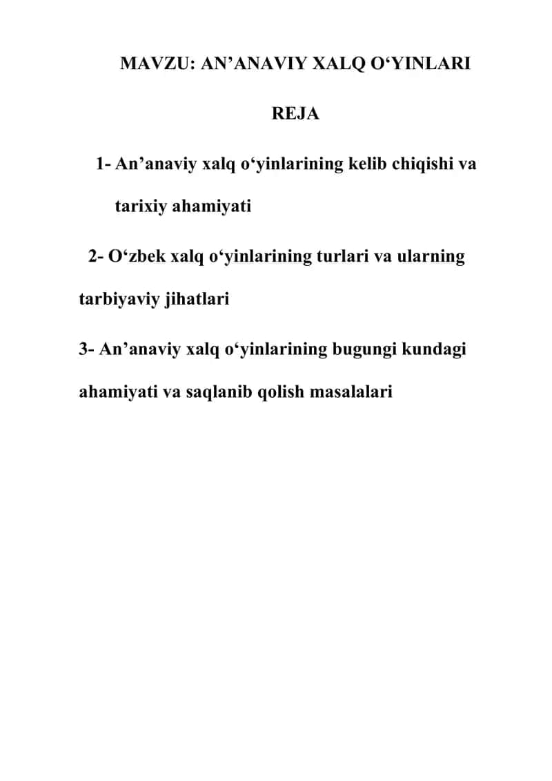 AN’ANAVIY XALQ O‘YINLARI 1