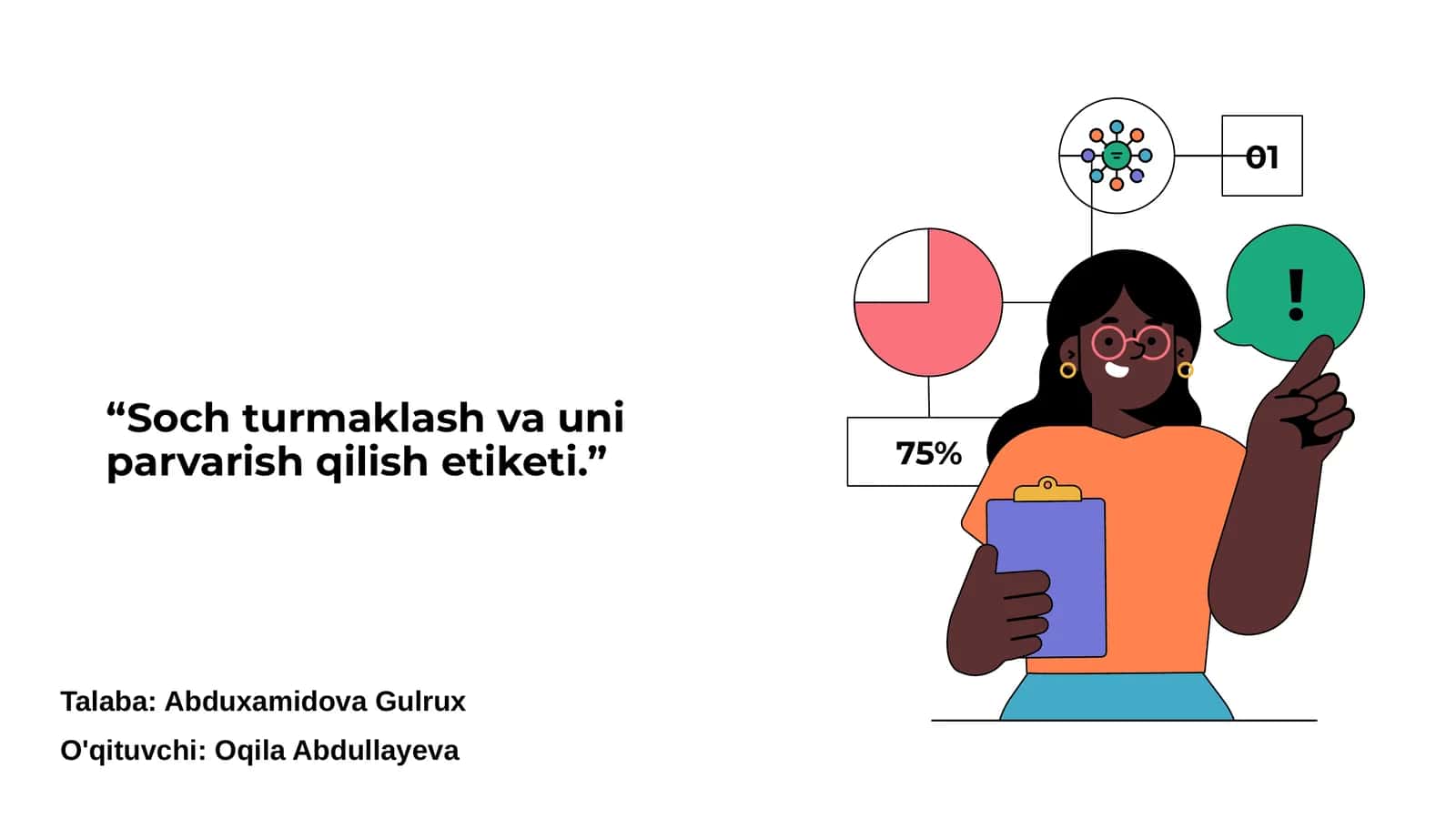 Soch turmaklash va uni parvarish qilish etiketi 1