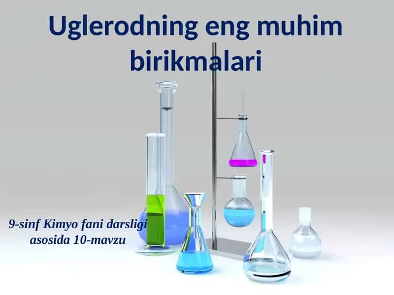 Uglerodning noorganik birikmalari 1