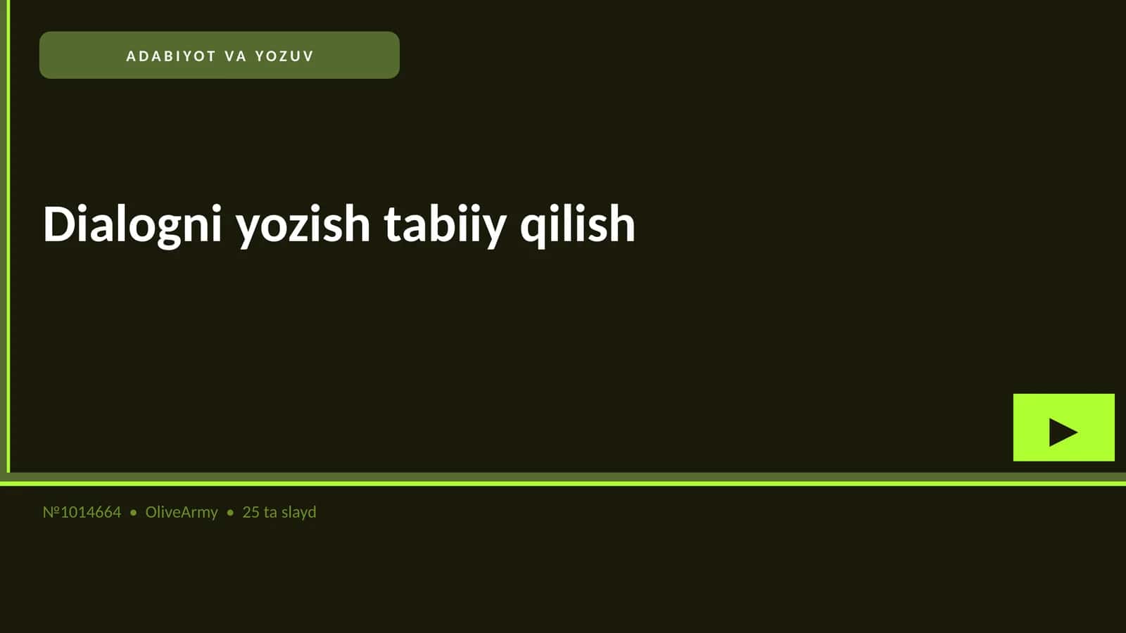 ADABIYOT VA YOZUV 1