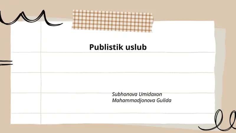 Publistik uslub 1