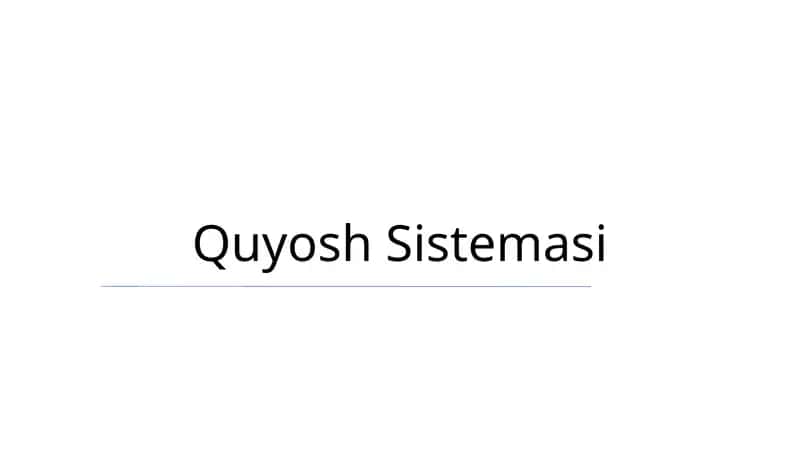 Quyosh Sistemasi 1