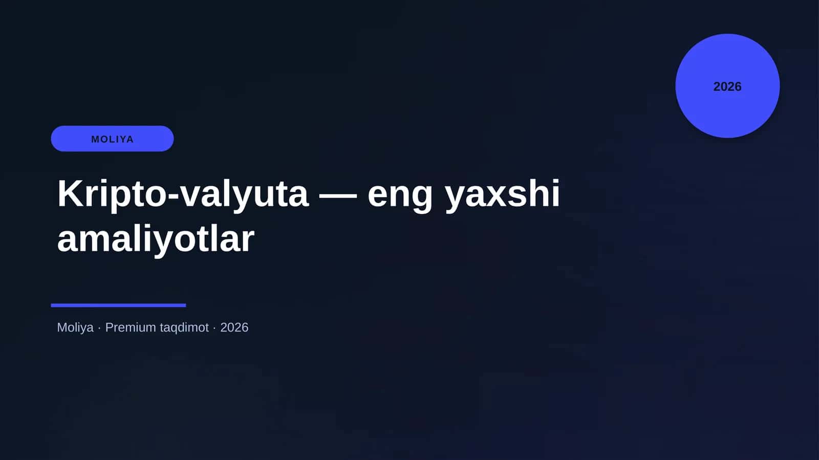 Kripto-valyuta — eng yaxshi amaliyotlar 1