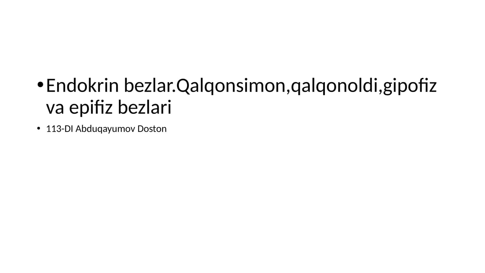 Endokrinbezlar 1