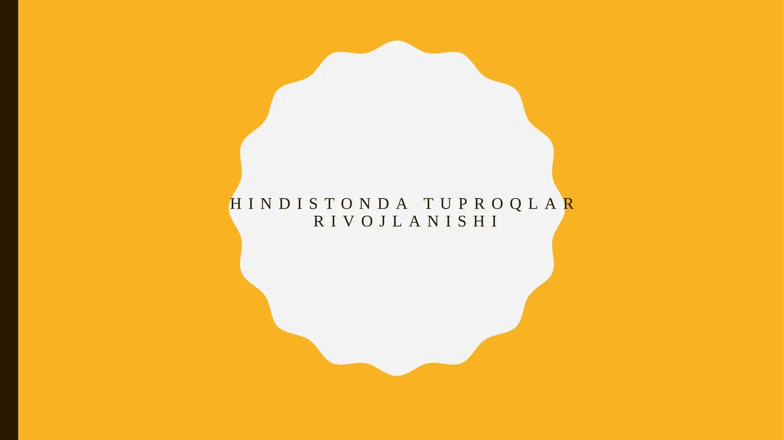 Hindistonda tuproqlar rivojlanishi 1