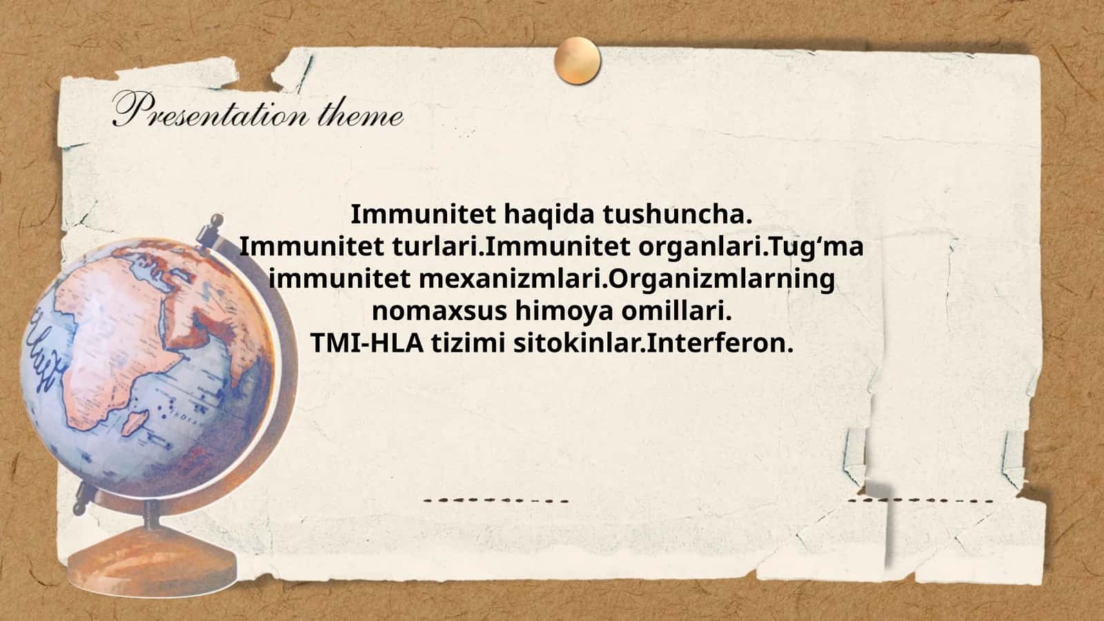 Immunitet haqida tushuncha 1