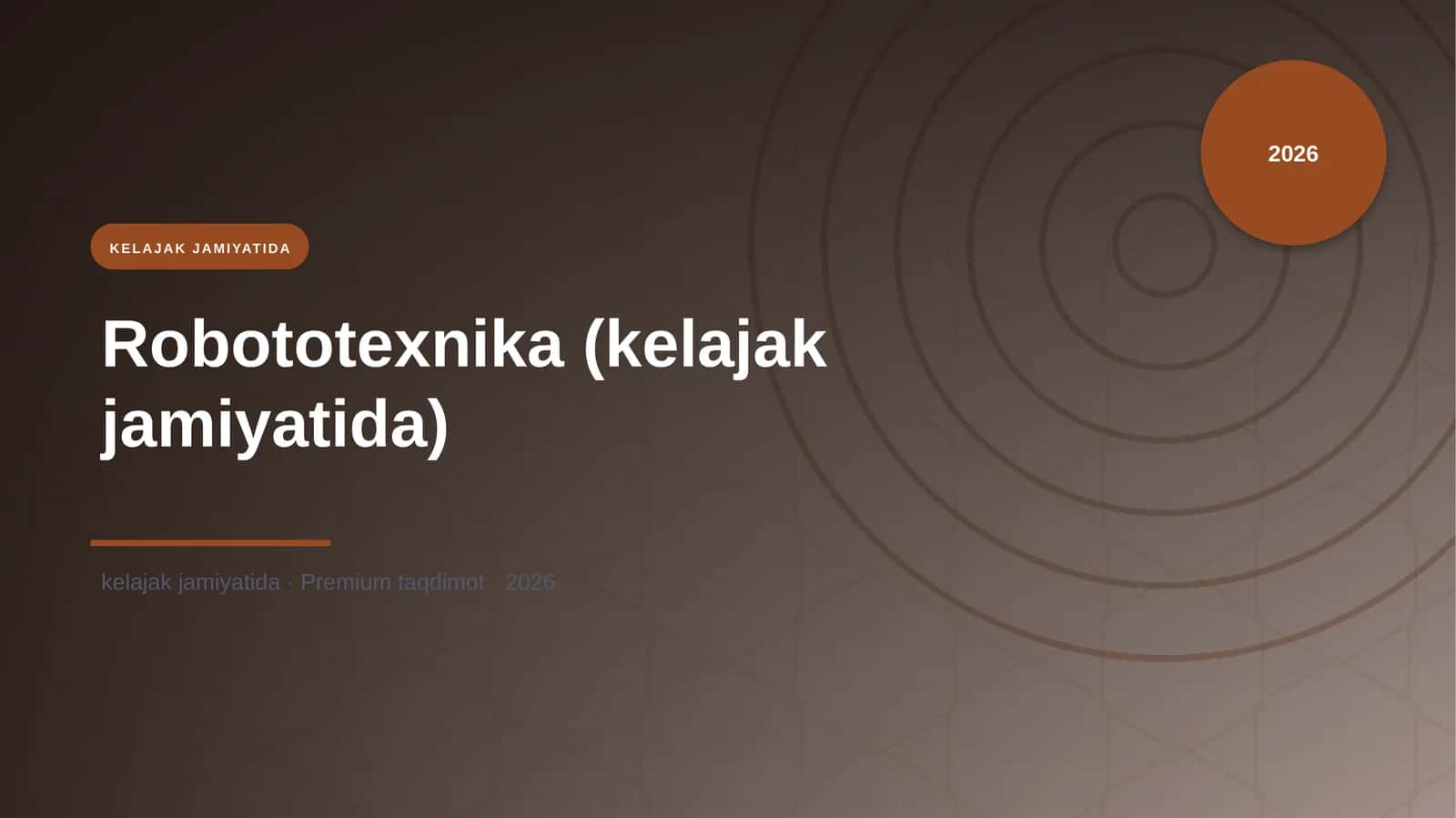 Robototexnika (kelajak jamiyatida) 1