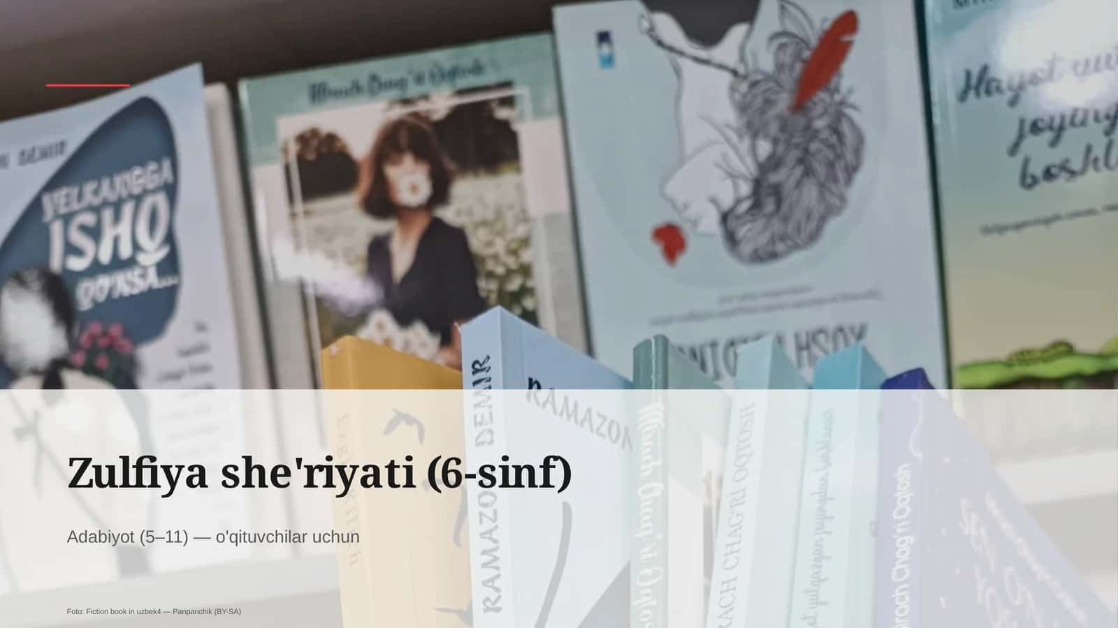 Zulfiya she'riyati (6-sinf) 1