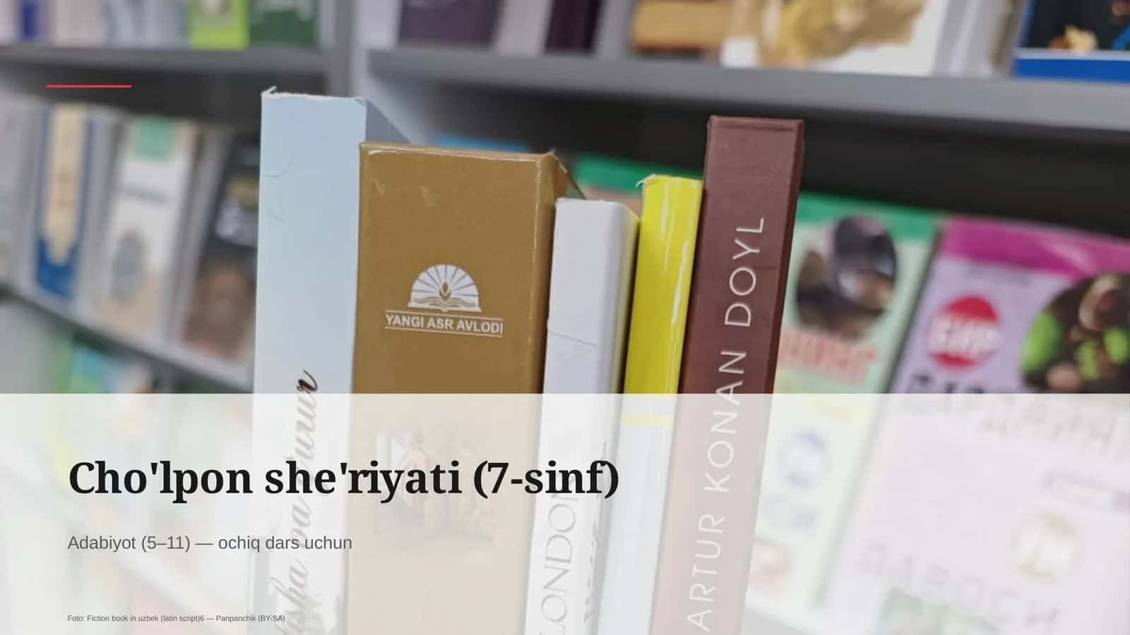 Cho'lpon she'riyati (7-sinf) 1