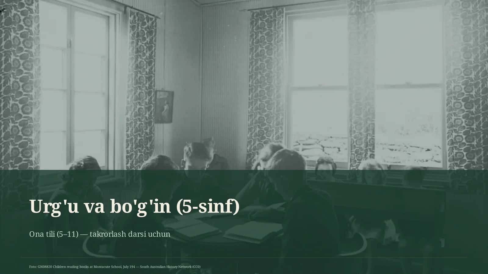 Urg'u va bo'g'in (5-sinf) 1