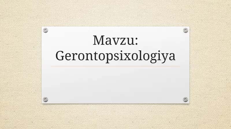 GERONTOPSIXOLOGIYA 1
