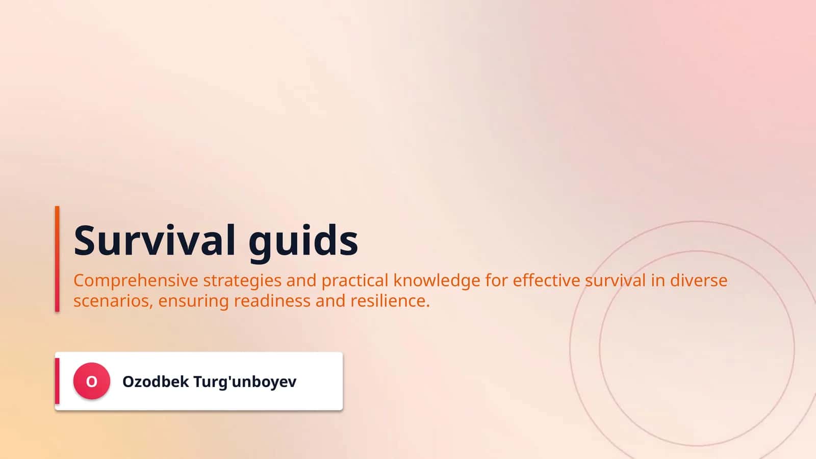 Survival guids 1