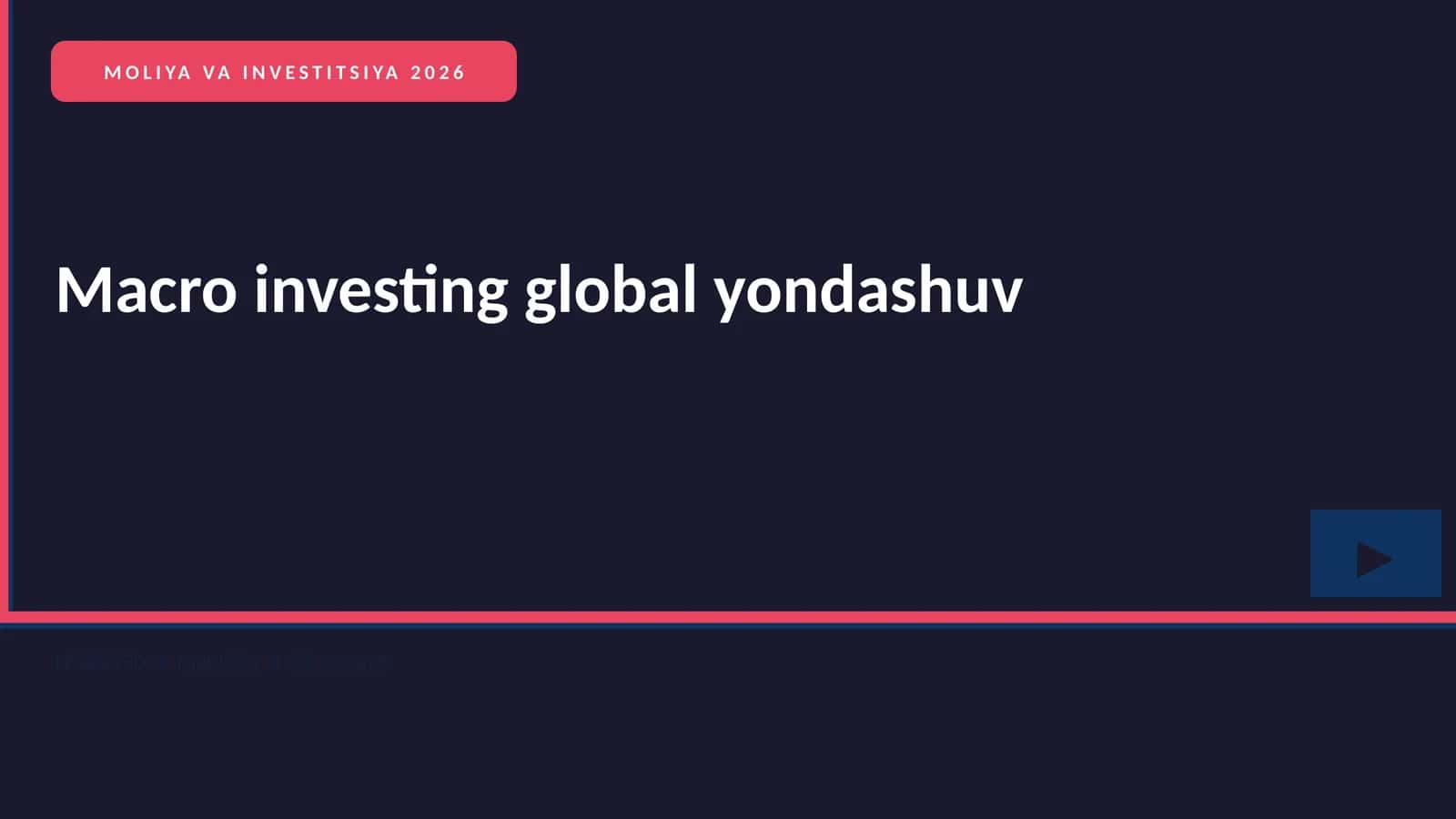 MOLIYA VA INVESTITSIYA 2026 1
