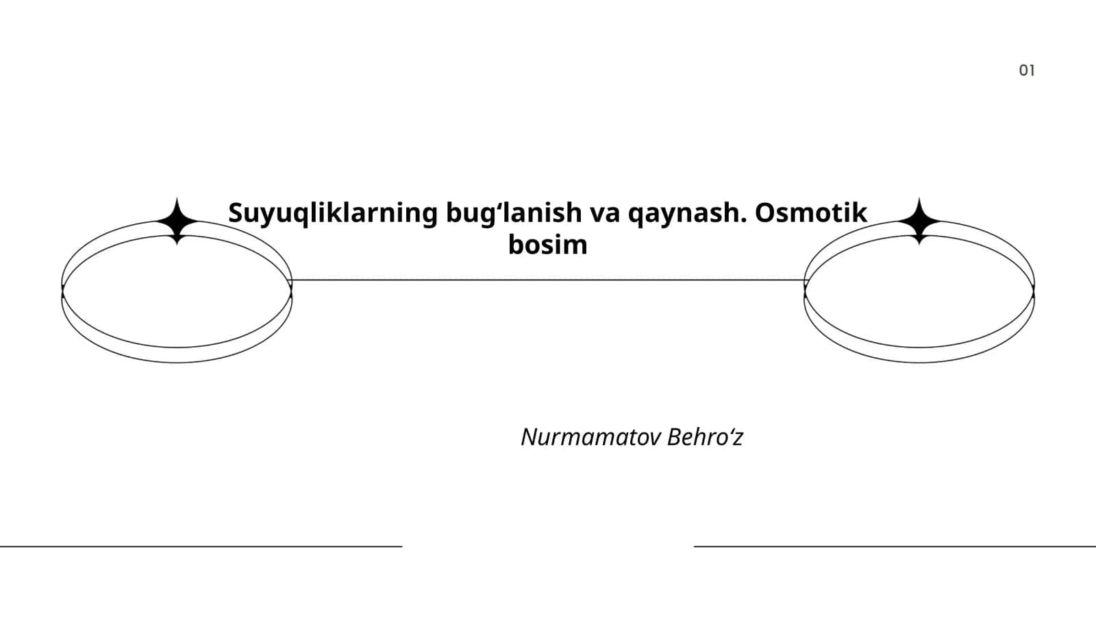 Suyuqliklarning bugʻlanish va qaynash. Osmotik bosim 1