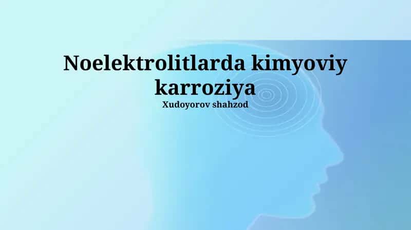 Kimyoviy Korroziya Turlari 1