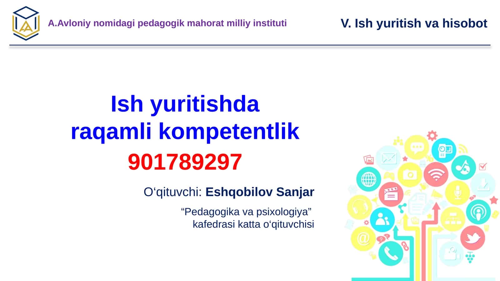 Ish yuritishda raqamli kompetentlik 1