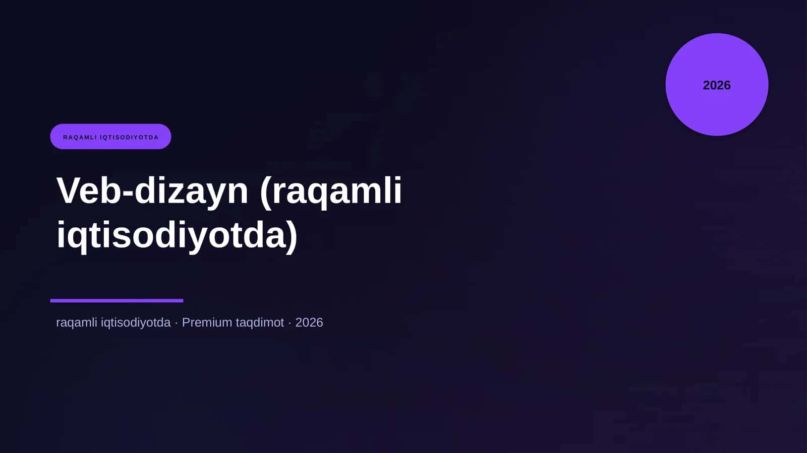 Veb-dizayn (raqamli iqtisodiyotda) 1