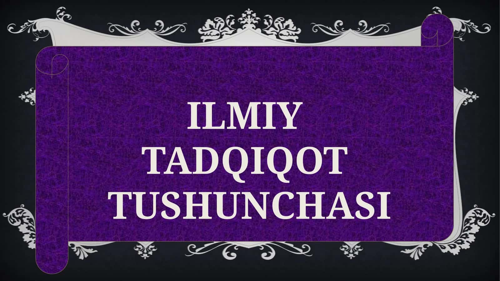 ILMIY TADQIQOT 1