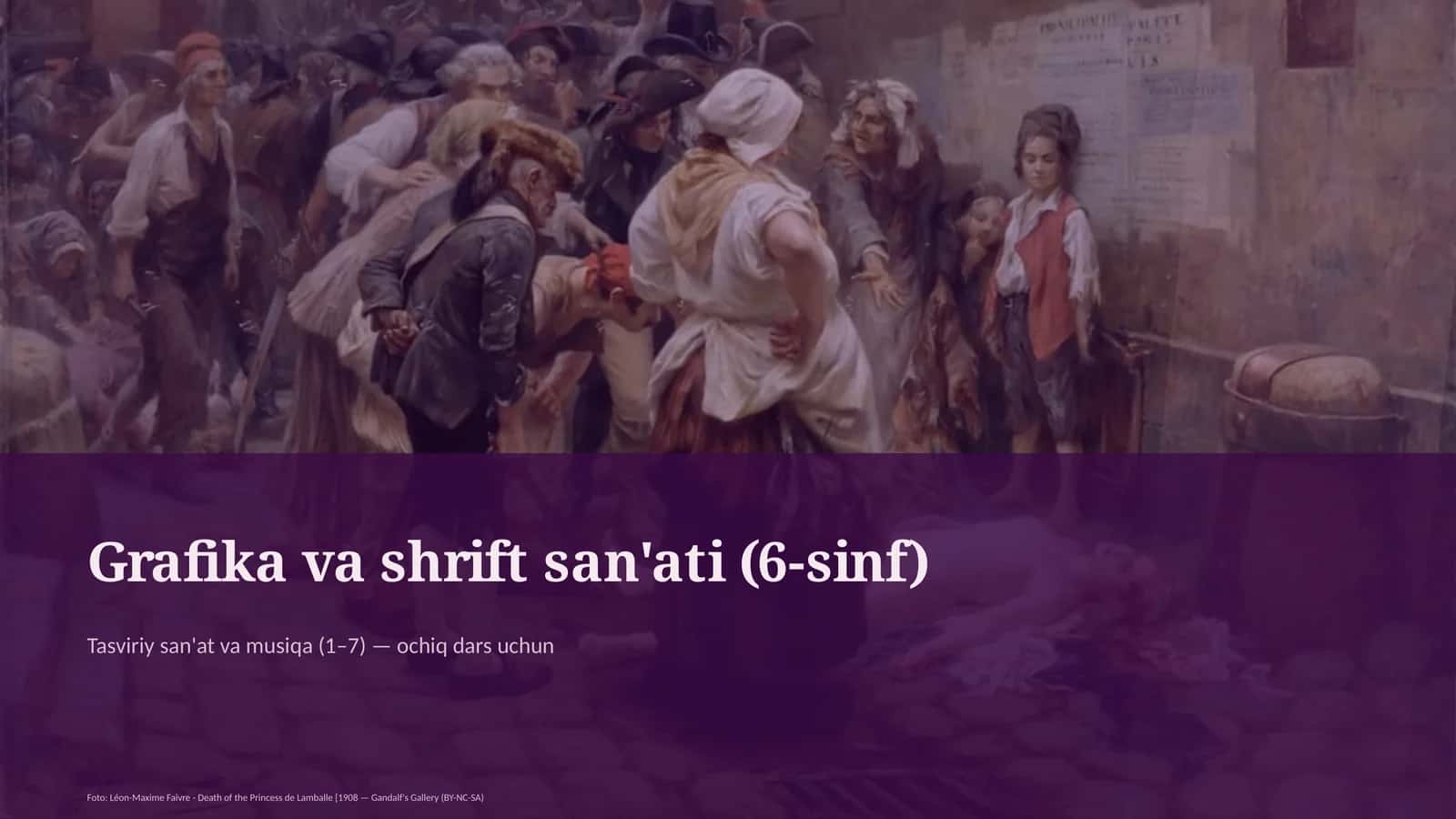 Grafika va shrift san'ati (6-sinf) 1
