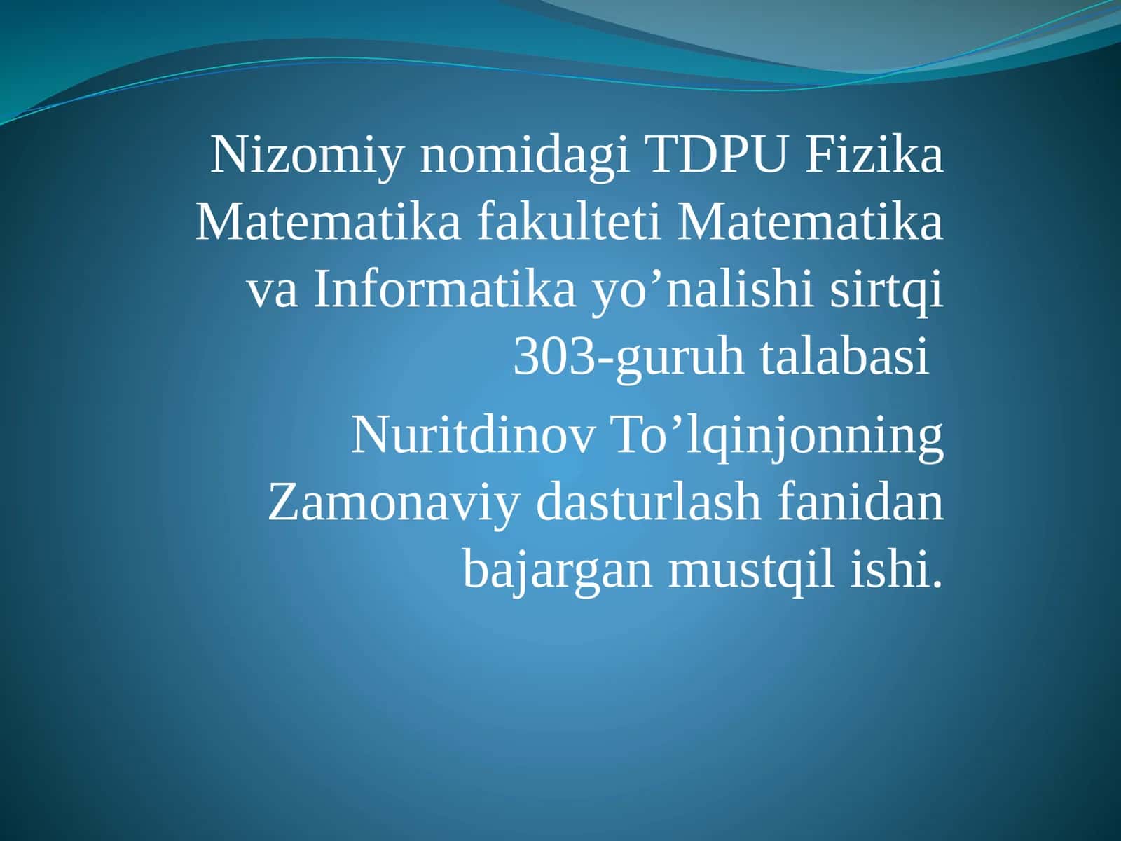 Siklik operatorlari 1
