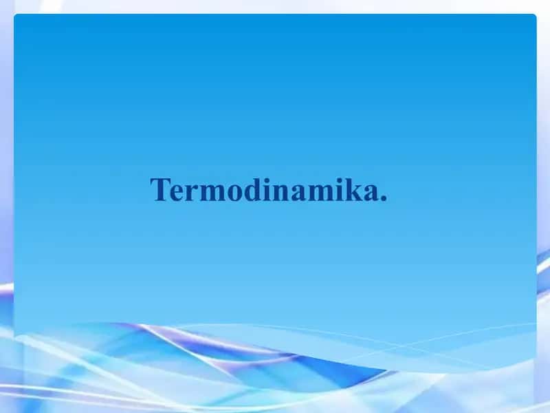 Termodinamika 1