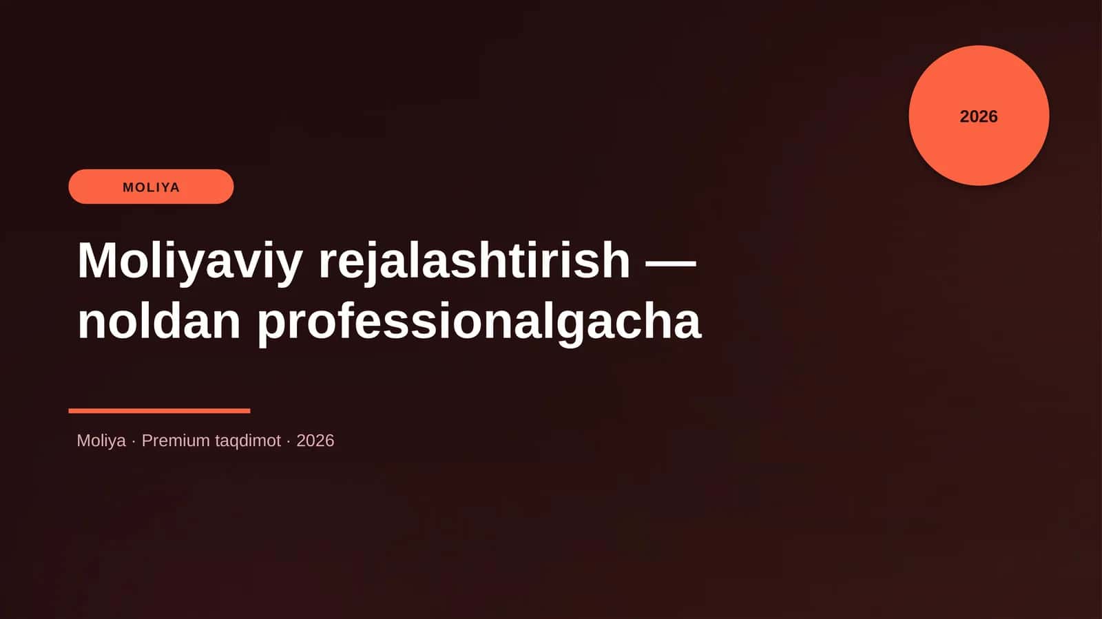Moliyaviy rejalashtirish — noldan professionalgacha 1