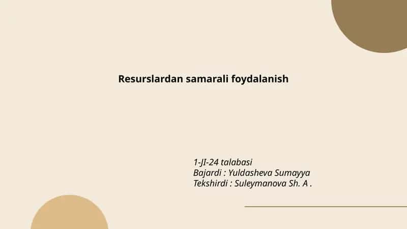 Energiya samaradorligini oshirish 1
