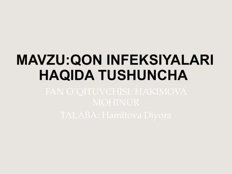 Qon Kasalliklari 1