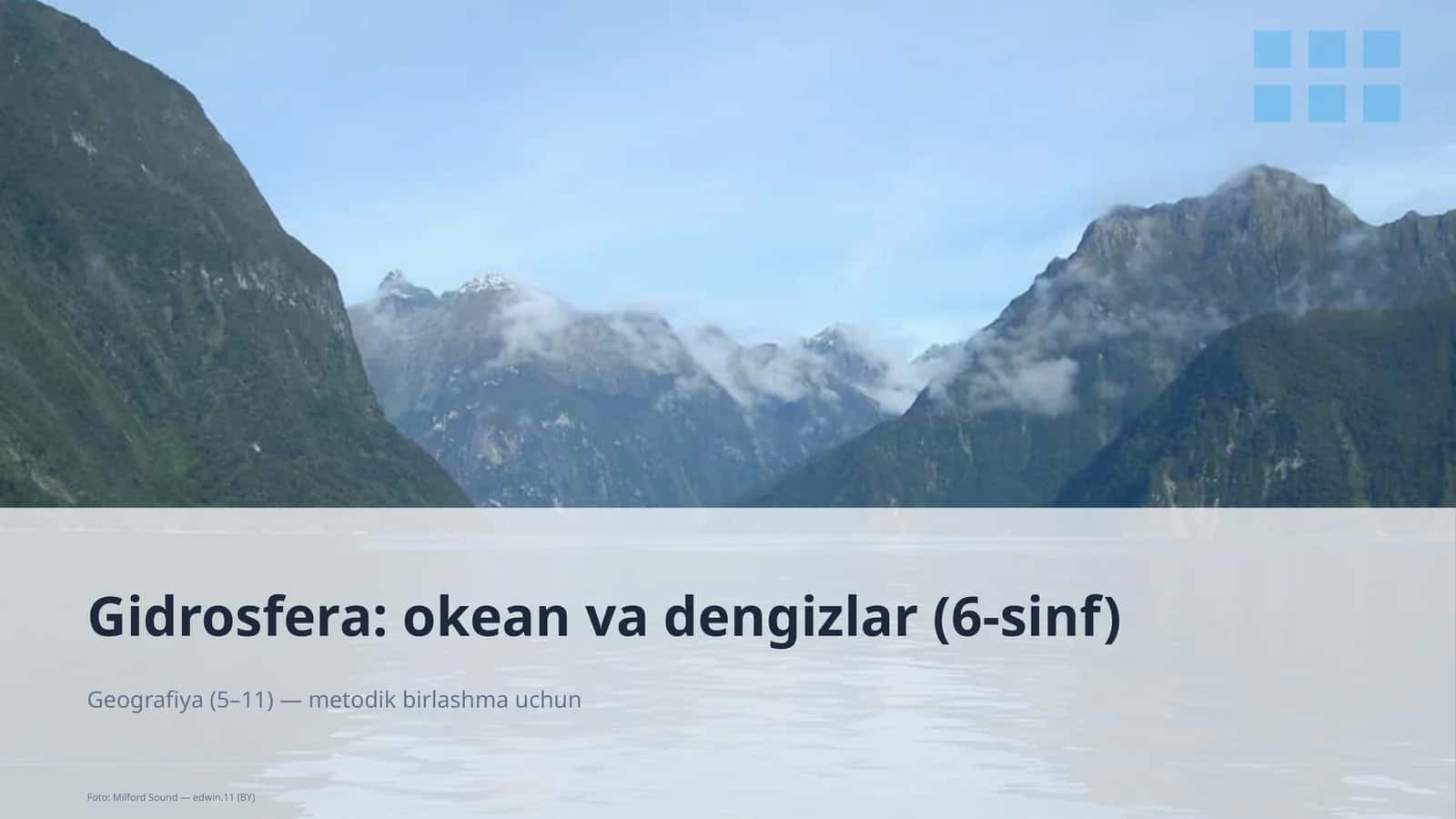 Gidrosfera: okean va dengizlar (6-sinf) 1