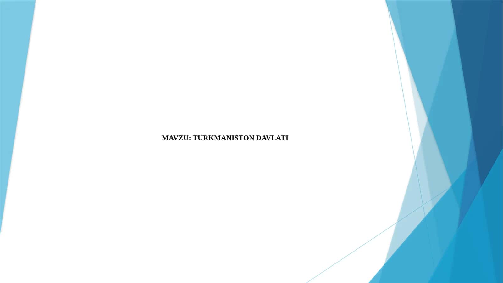 TURKMANISTON DAVLATI 1