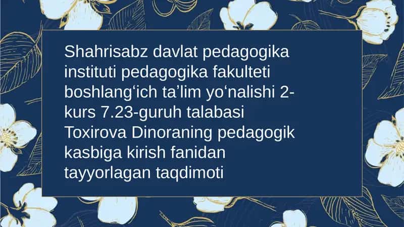 Islom dini O'qitish Materiallari 1